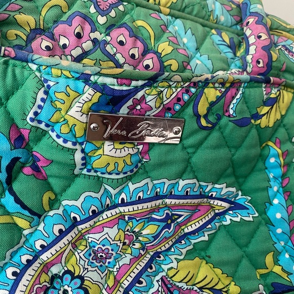 Vera Bradley Green Paisley Travel Bag - Picture 2 of 4